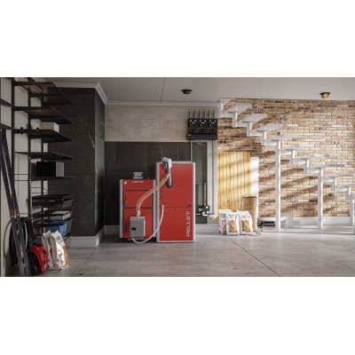 Kocioł na pellet DEFRO SMART EKOPELL 16 kW prawy